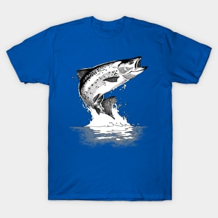 A leaping salmon. T-Shirt